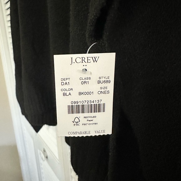 JCrew Black Sweater Poncho - Picture 4 of 4